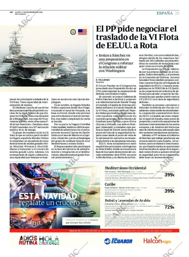 ABC MADRID 17-12-2018 página 25