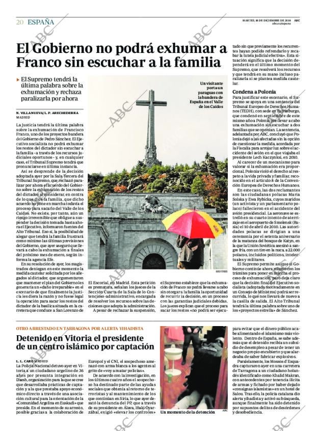 ABC MADRID 18-12-2018 página 20