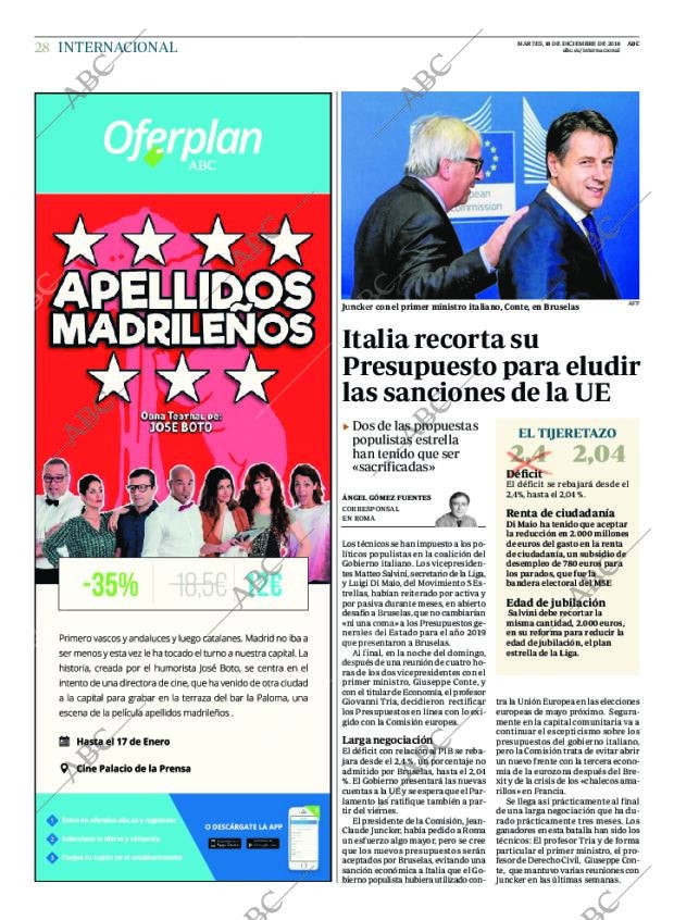 ABC MADRID 18-12-2018 página 28