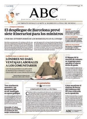 ABC MADRID 20-12-2018 página 2