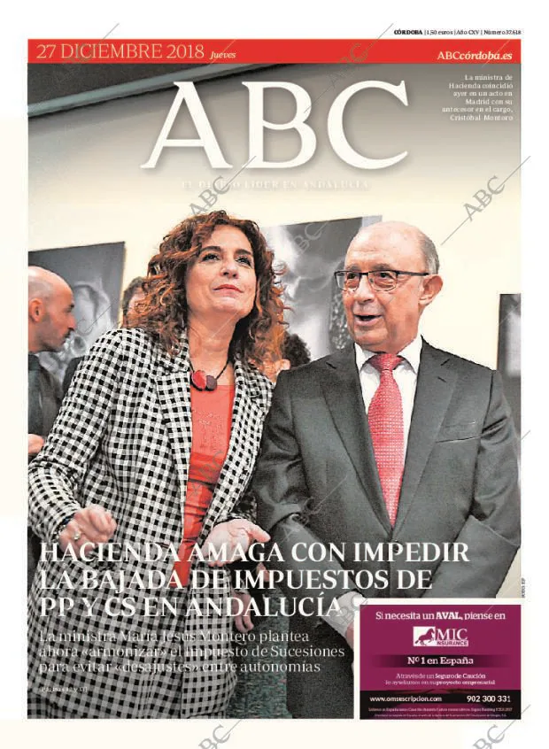 ABC CORDOBA 27-12-2018 página 1