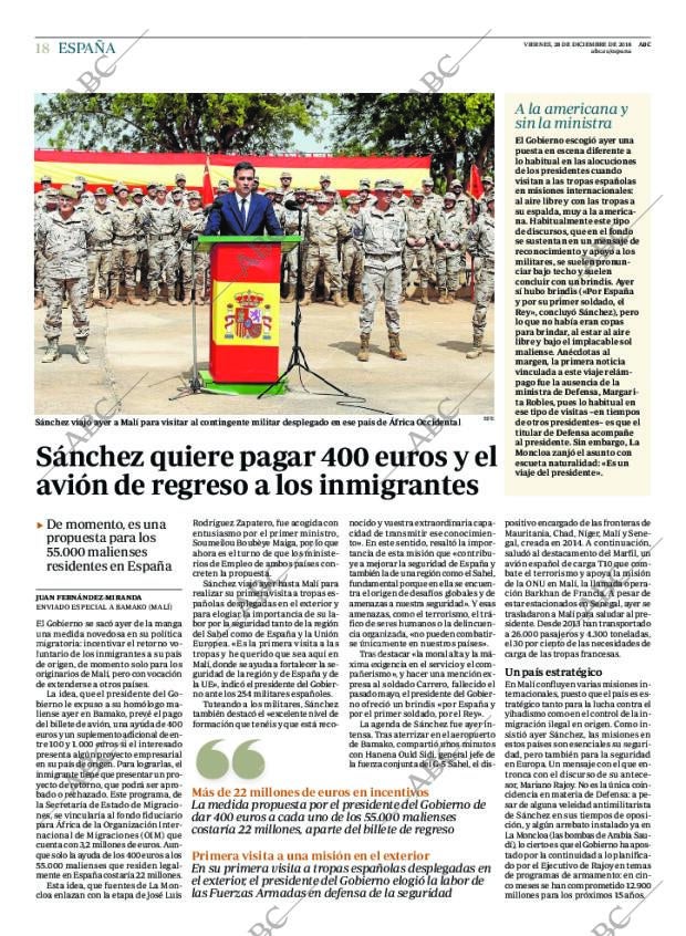 ABC MADRID 28-12-2018 página 18