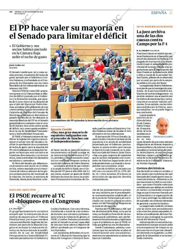 ABC MADRID 28-12-2018 página 21