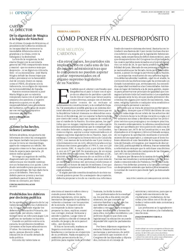 ABC MADRID 29-12-2018 página 14