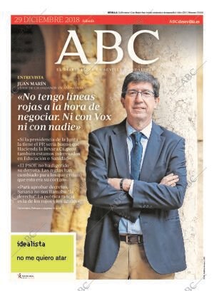 ABC SEVILLA 29-12-2018 página 1