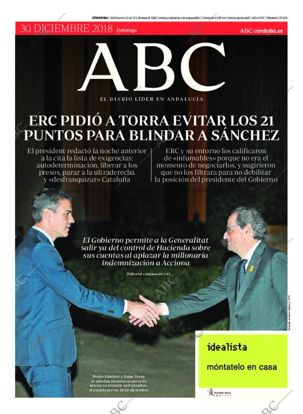 ABC CORDOBA 30-12-2018 página 1