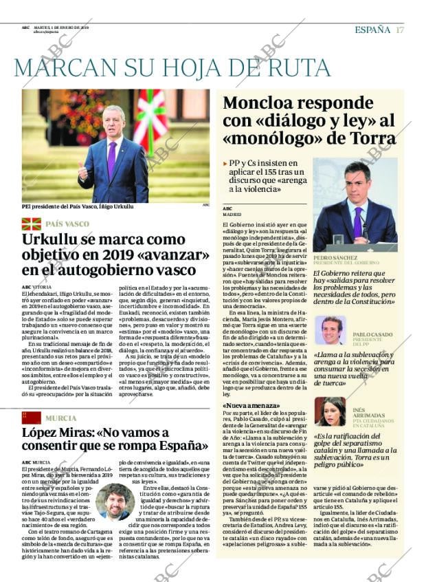 ABC MADRID 01-01-2019 página 17