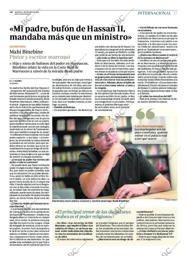 ABC MADRID 01-01-2019 página 27