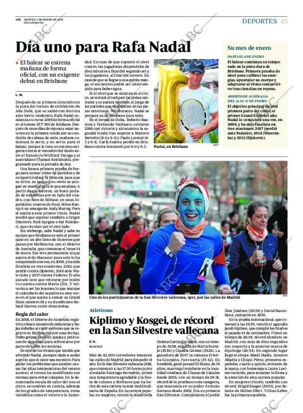 ABC MADRID 01-01-2019 página 45