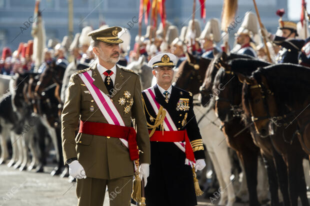 Pascua militar en el palacio real con S.S.M.M. los Reyes don Felipe y doña...