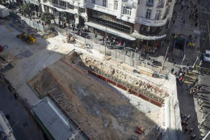 Obras en el metro de gran Vía