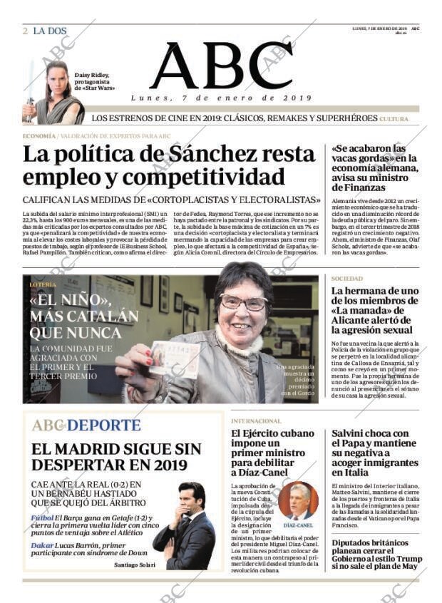 ABC MADRID 07-01-2019 página 2