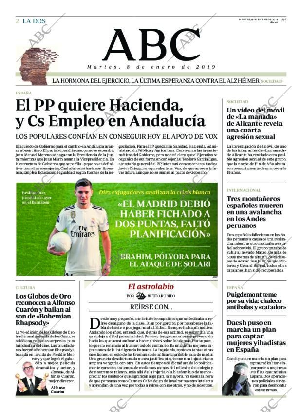 ABC MADRID 08-01-2019 página 2