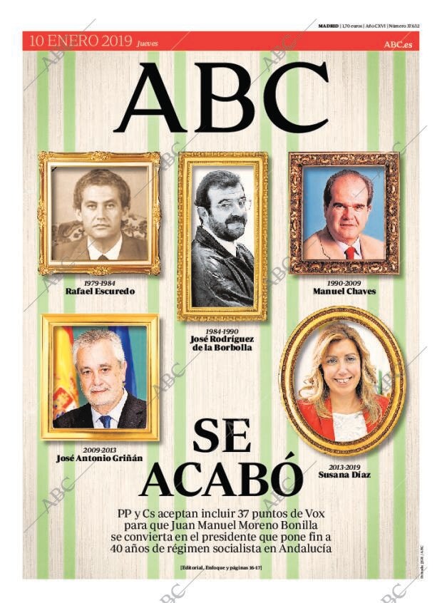 ABC MADRID 10-01-2019 página 1