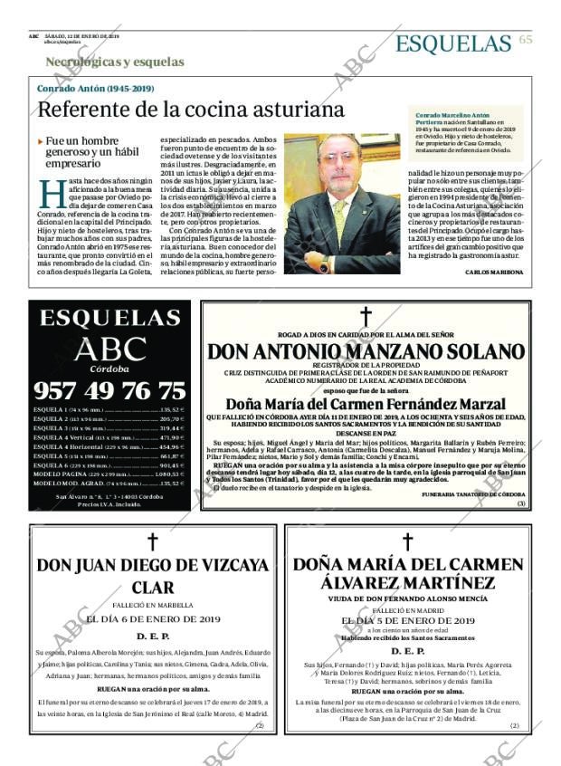 ABC CORDOBA 12-01-2019 página 65