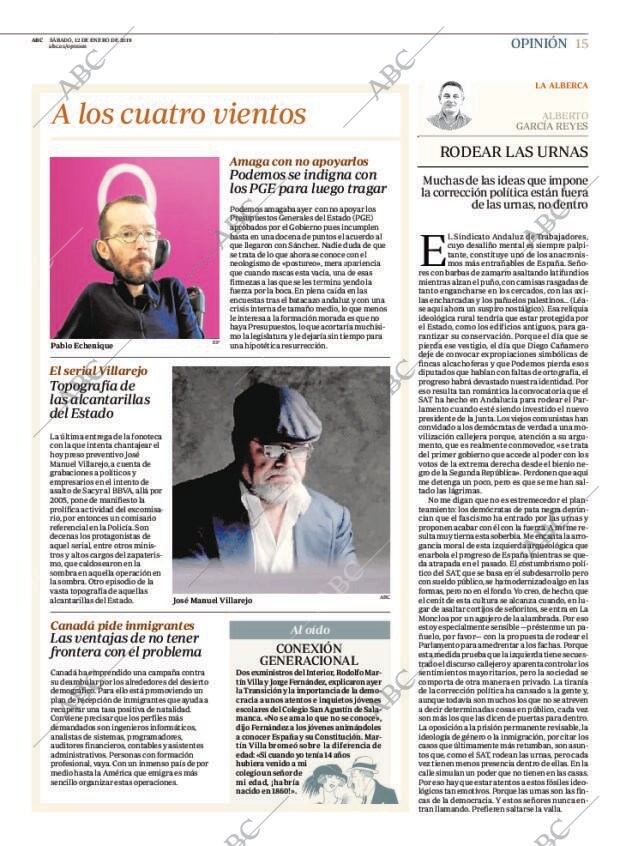 ABC MADRID 12-01-2019 página 15