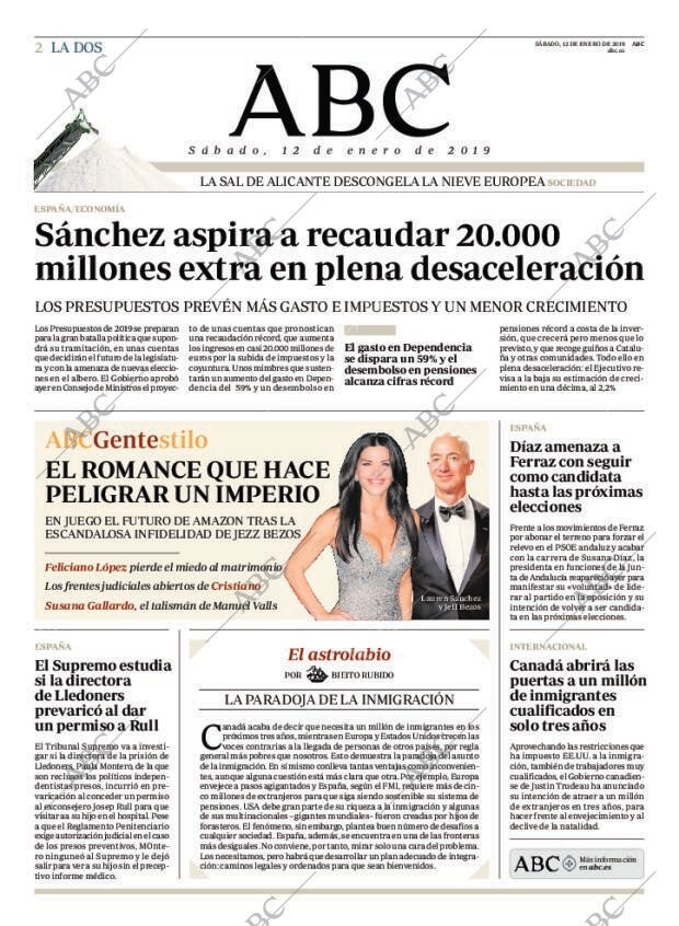 ABC MADRID 12-01-2019 página 2