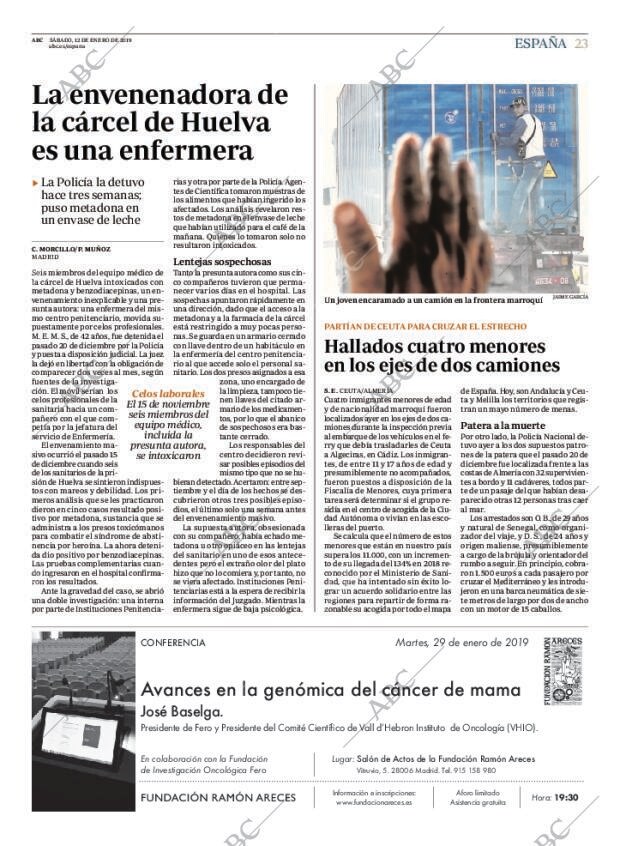 ABC MADRID 12-01-2019 página 23