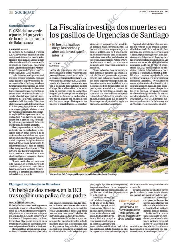 ABC MADRID 12-01-2019 página 38
