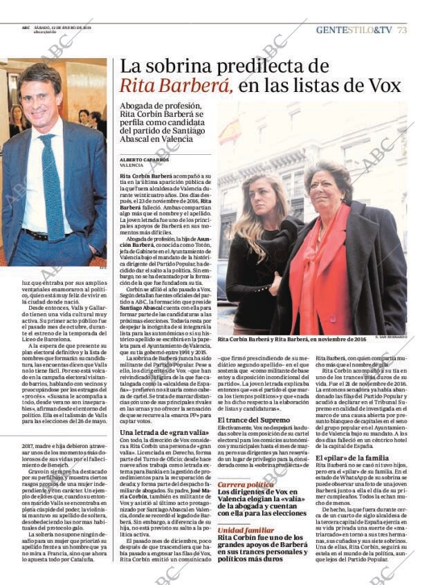ABC MADRID 12-01-2019 página 73