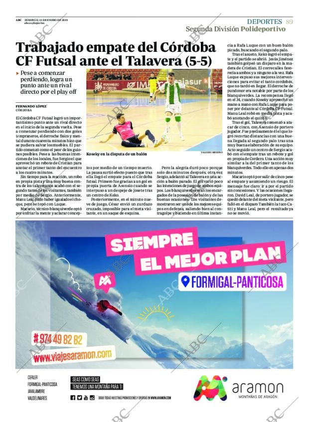 ABC CORDOBA 13-01-2019 página 89