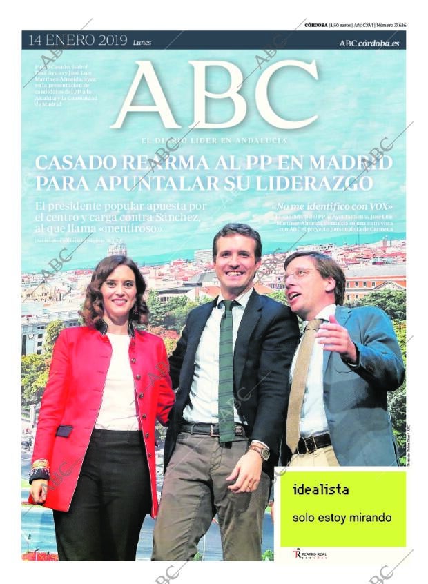 ABC CORDOBA 14-01-2019 página 1