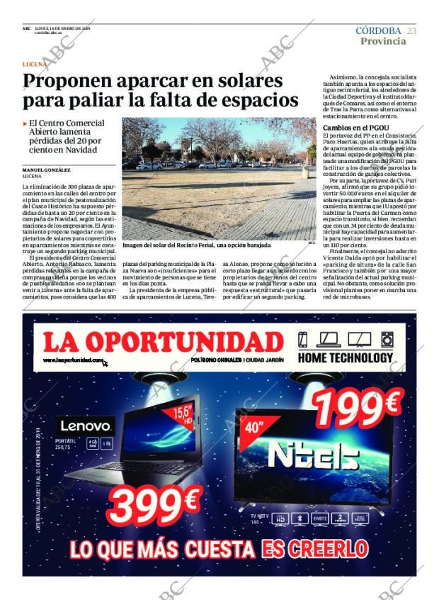 ABC CORDOBA 14-01-2019 página 23