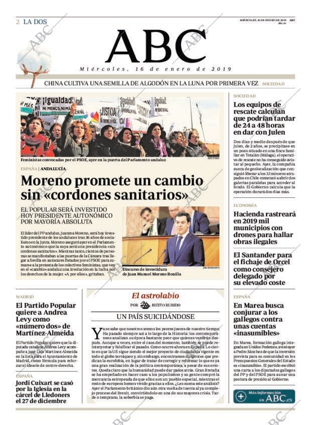 ABC MADRID 16-01-2019 página 2