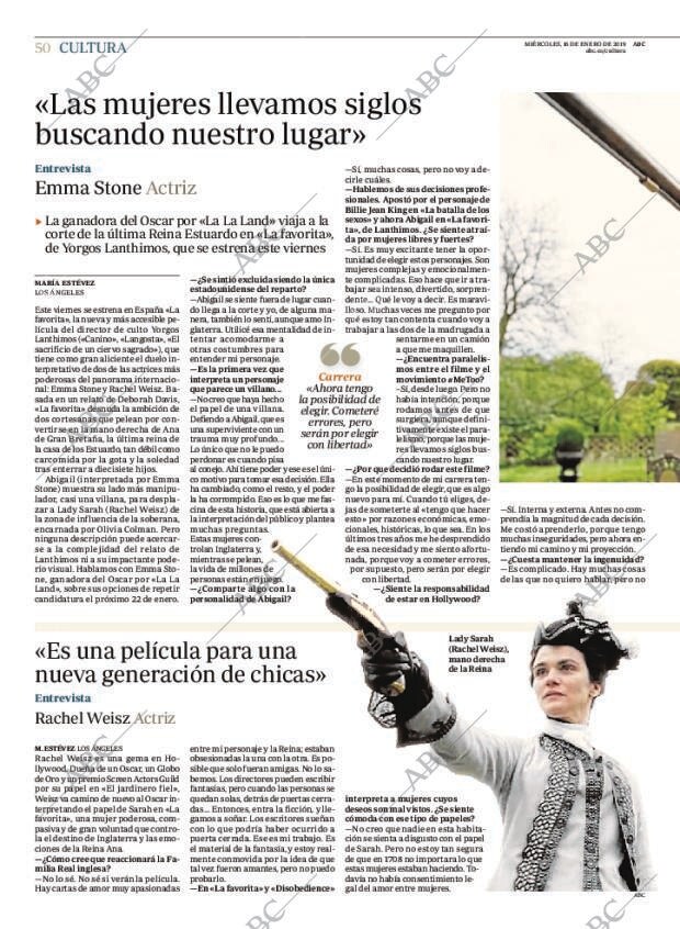 ABC MADRID 16-01-2019 página 50