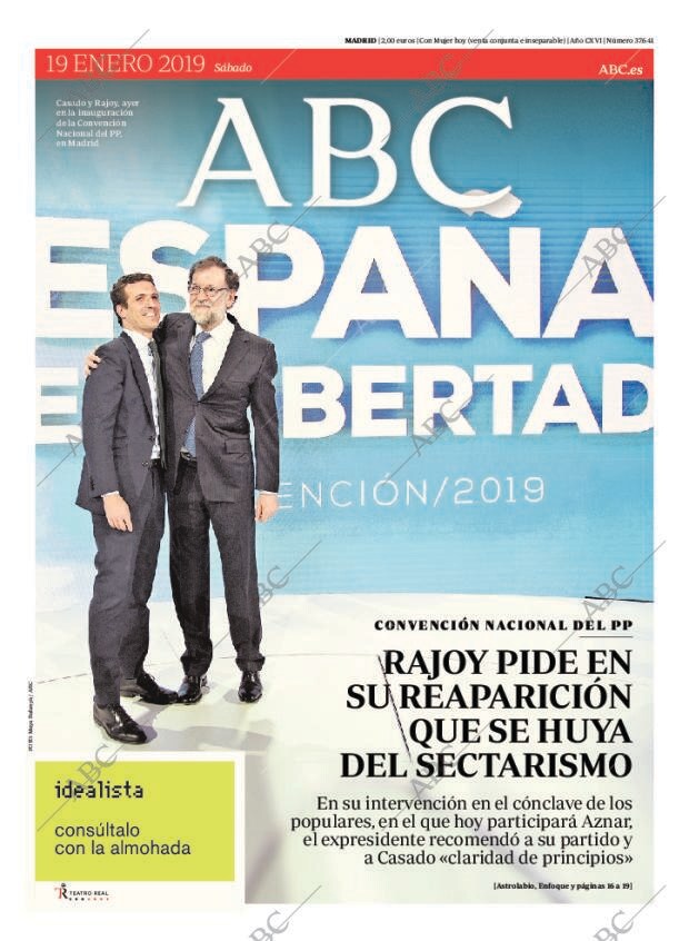 ABC MADRID 19-01-2019 página 1