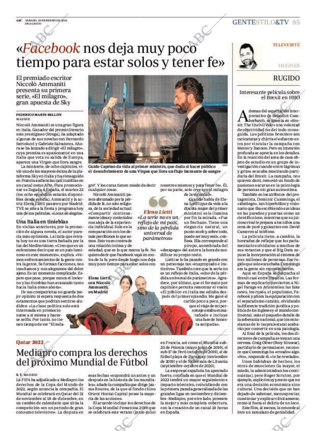 ABC MADRID 19-01-2019 página 85