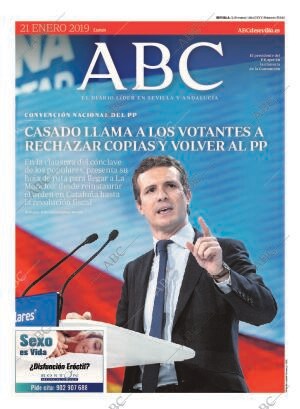 ABC SEVILLA 21-01-2019 página 1