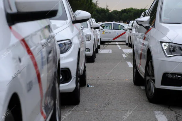 Huelga de Taxis. Protestas de Taxistas en Ifema