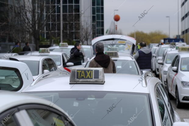 Huelga de Taxis. Protestas de Taxistas en Ifema