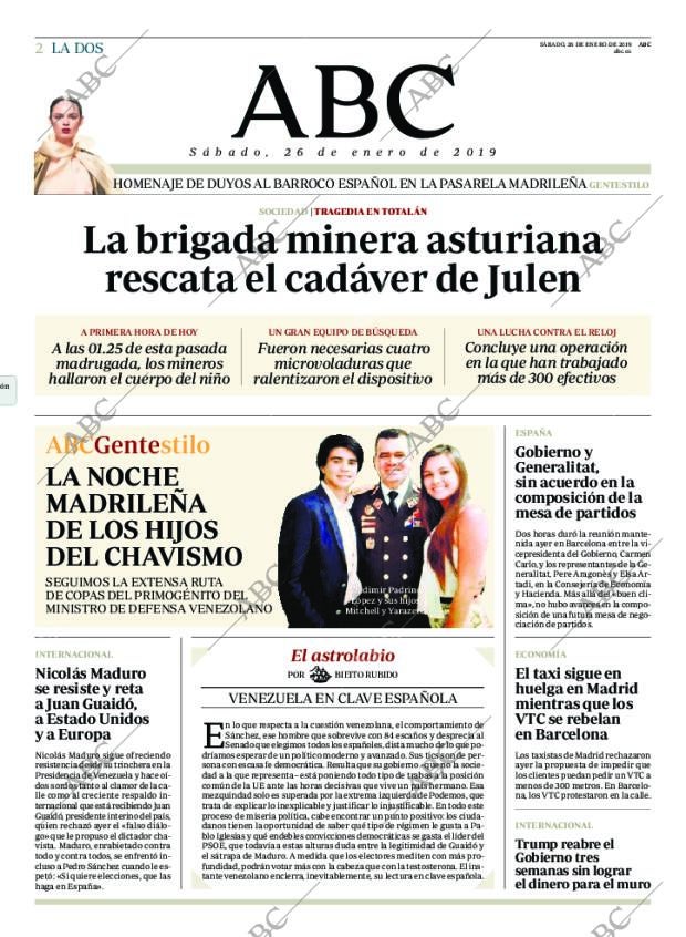 ABC MADRID 26-01-2019 página 2