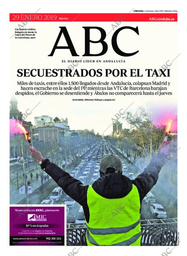 ABC CORDOBA 29-01-2019 página 1