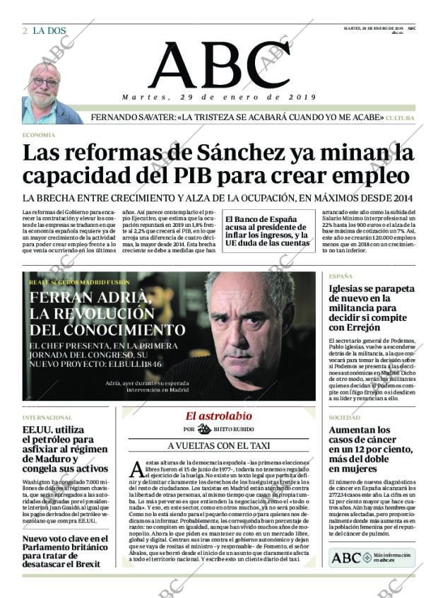ABC MADRID 29-01-2019 página 2