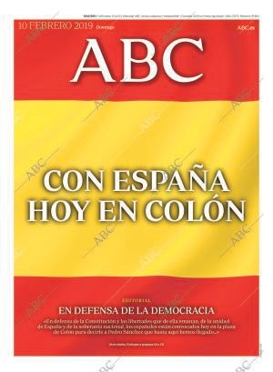 ABC MADRID 10-02-2019 página 1