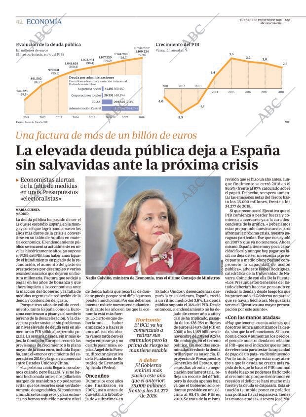 ABC MADRID 11-02-2019 página 42