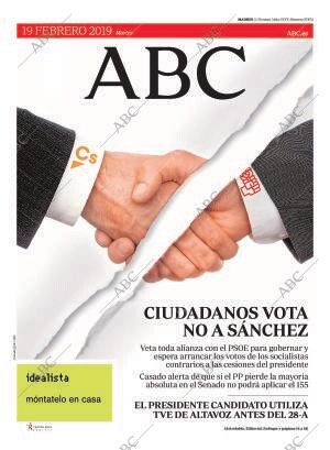 ABC MADRID 19-02-2019 página 1
