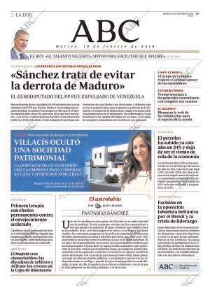 ABC MADRID 19-02-2019 página 2