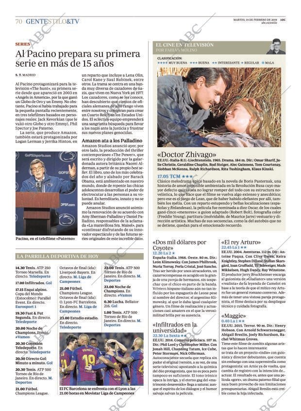 ABC MADRID 19-02-2019 página 70
