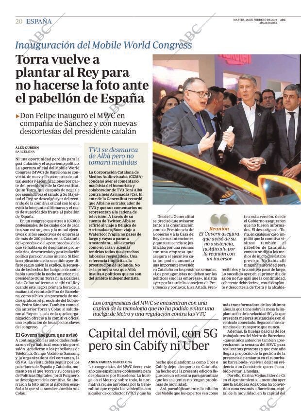 ABC MADRID 26-02-2019 página 20