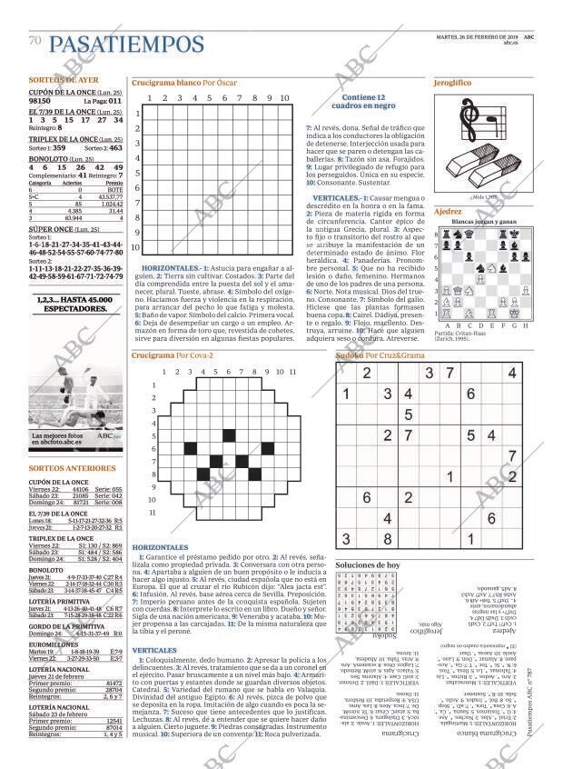 ABC MADRID 26-02-2019 página 70