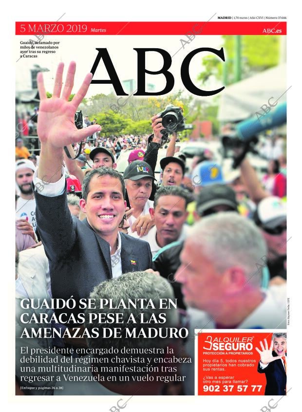ABC MADRID 05-03-2019 página 1