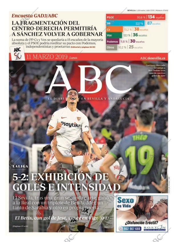 ABC SEVILLA 11-03-2019 página 1