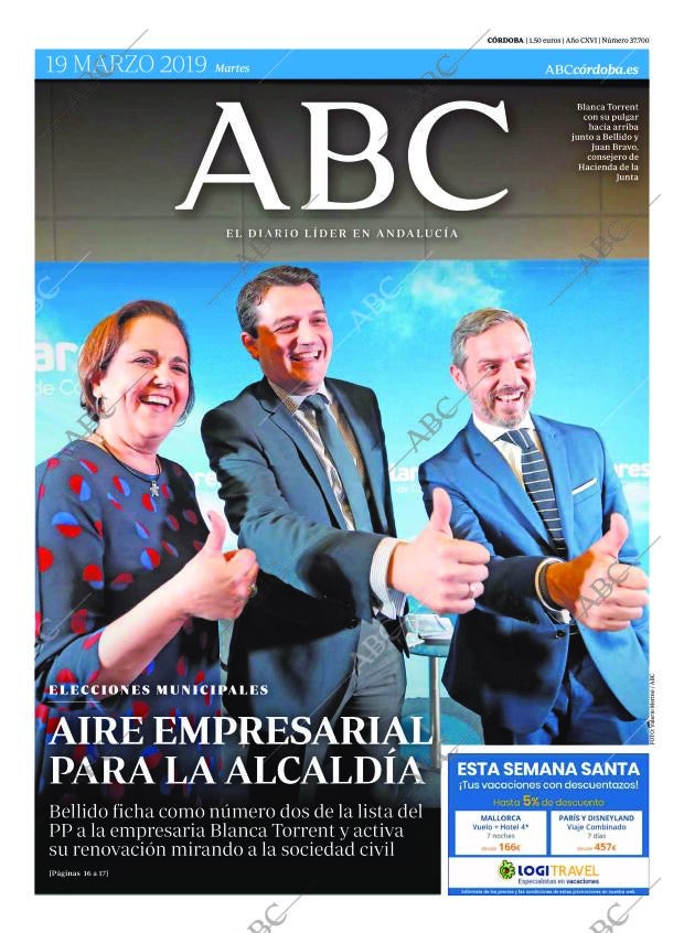 ABC CORDOBA 19-03-2019 página 1