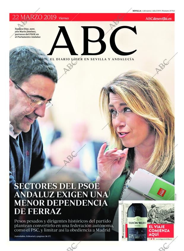 ABC SEVILLA 22-03-2019 página 1