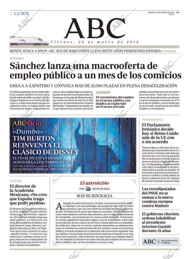 ABC MADRID 29-03-2019 página 2