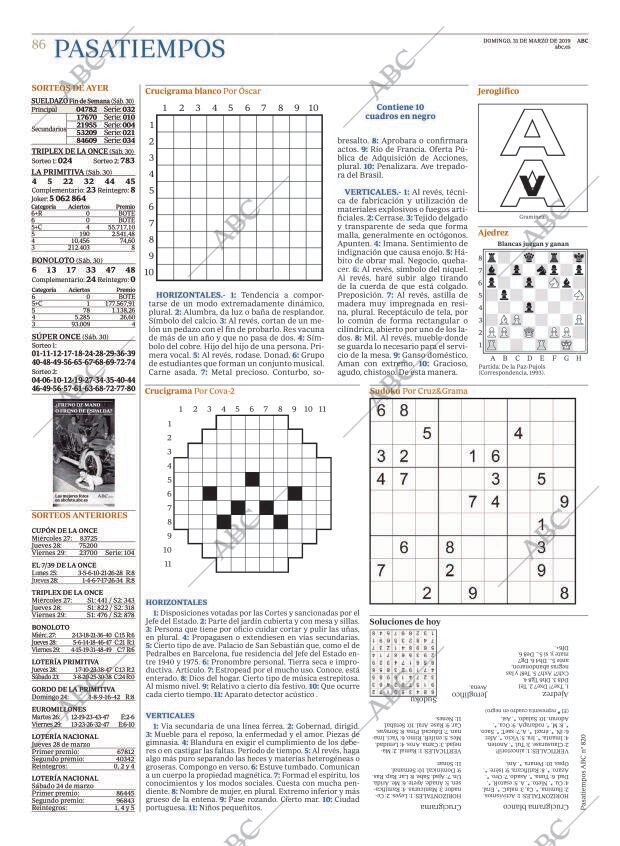 ABC MADRID 31-03-2019 página 86